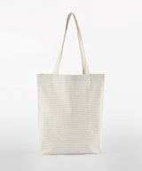 Striped organic cotton tote