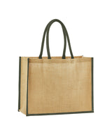 Natural starched jute classic shopper