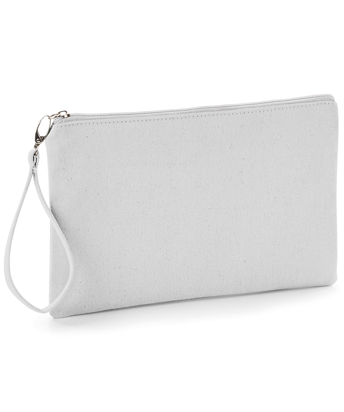 Canvas wristlet pouch