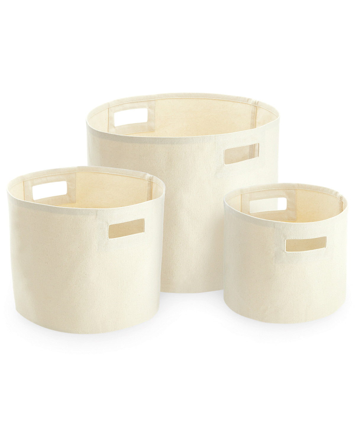 Canvas storage tubs