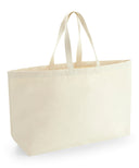 Oversized canvas tote bag