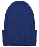 Recycled yarn ribbed knit beanie (1504RY)